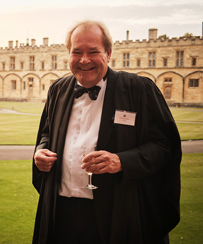 Simon photographed in Tom Quad