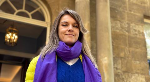 Maryna Nosyk, a Ukrainian DPhil candidate at Christ Church