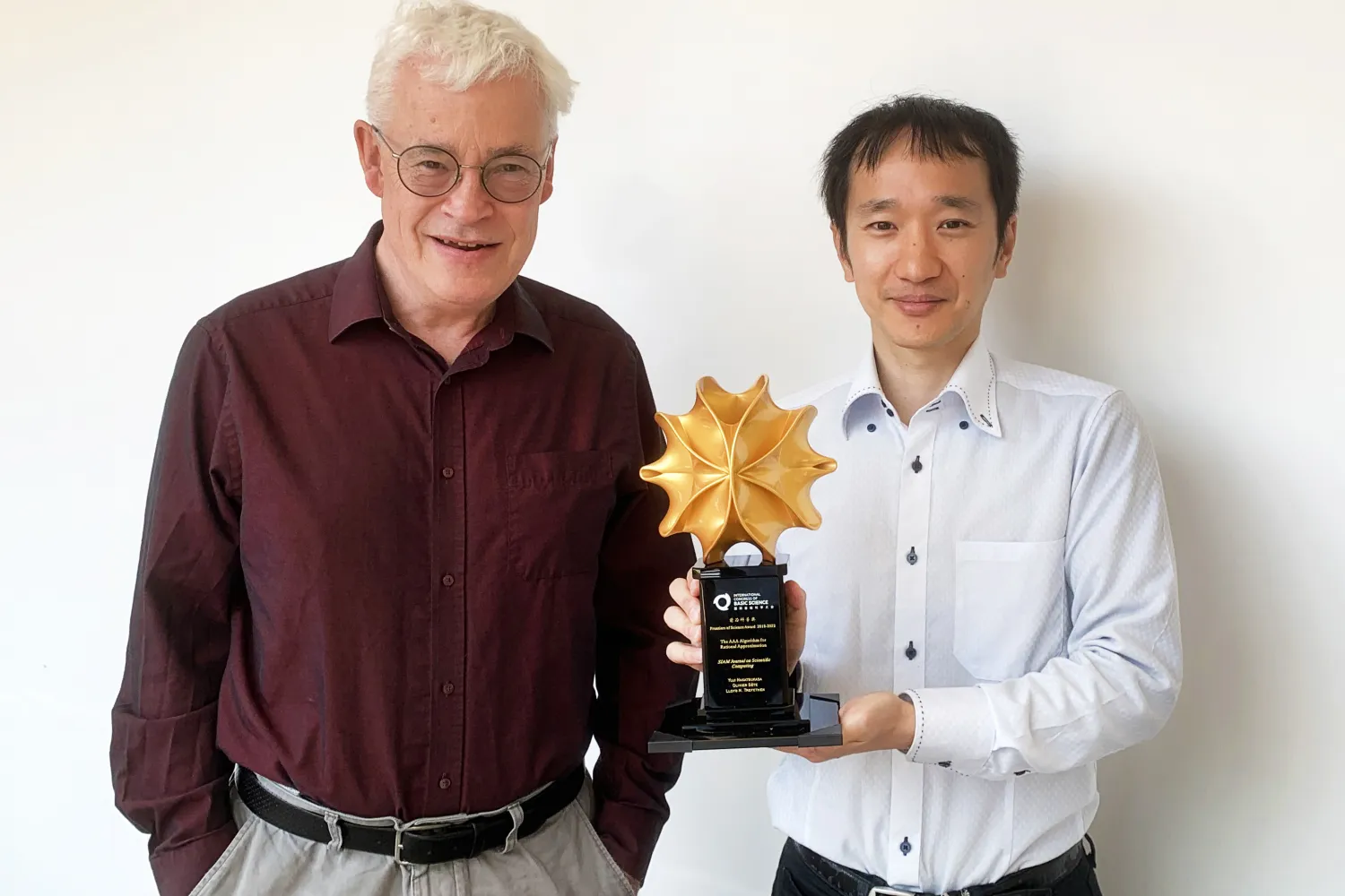 Professors Yuji Nakatsukasa and Nick Trefethen